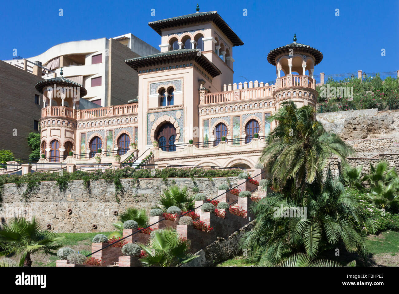 Arroyo de la Miel, SpainAugust 24th 2015 A moorish style villa. This