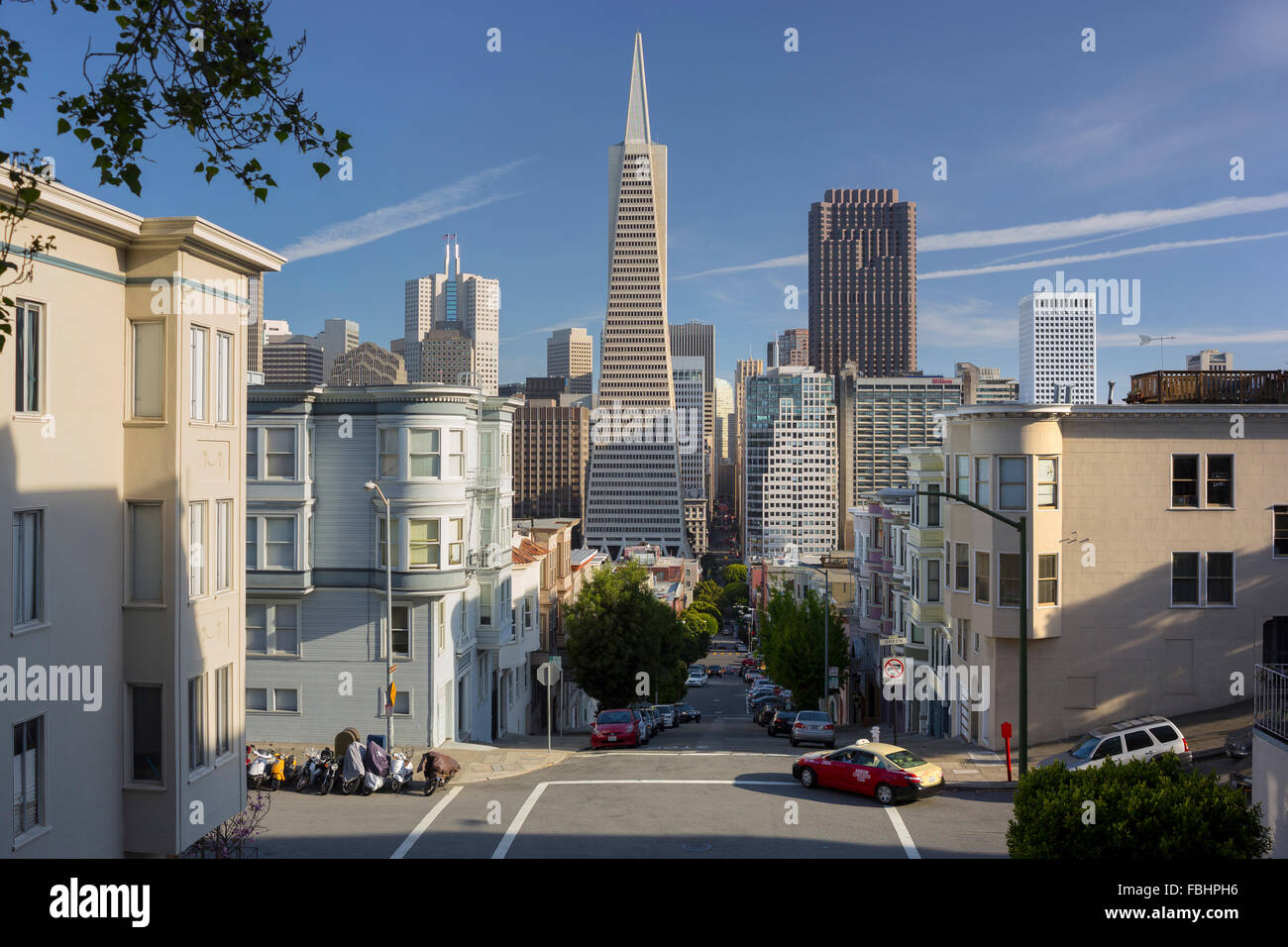 Montgomery Street, Transamerica Pyramid, Telegraph Hill, San Francisco