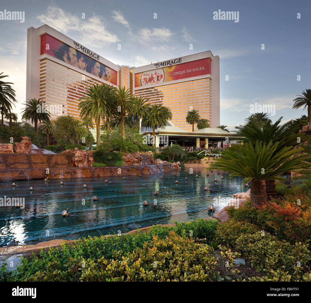 The Mirage Hotel, Strip, South Las Vegas Boulevard, Las Vegas, Nevada, USA Stock Photo