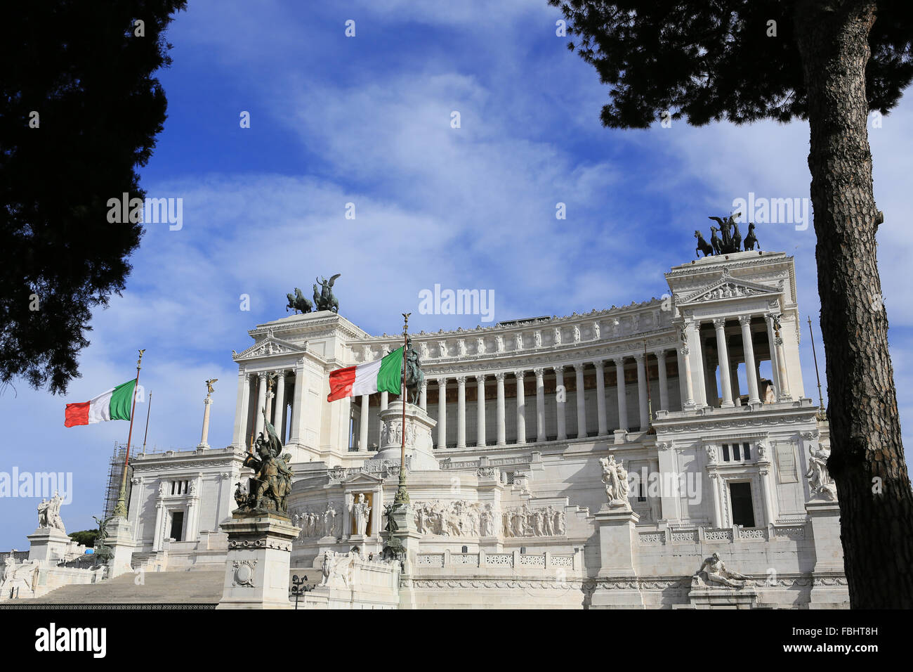 National Monument of Victor Emmanuel II, Rome, Italy. Stock Photo