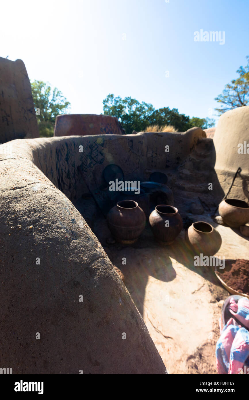 Tiebele, the royal court made by painted kassena houses, Burkina Faso