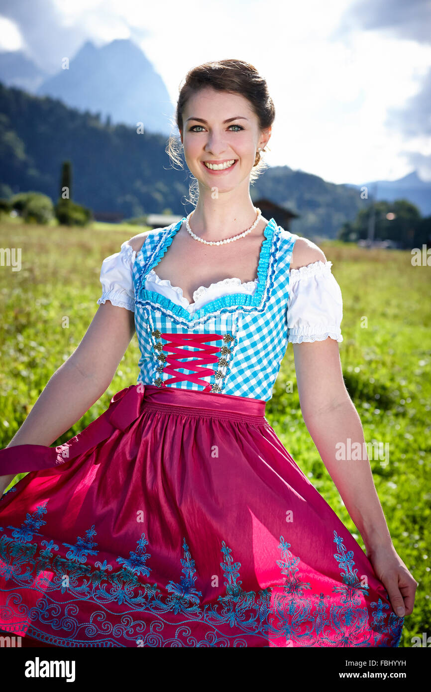 Young Woman In Dirndl High Resolution Stock Photography and Images - Alamy