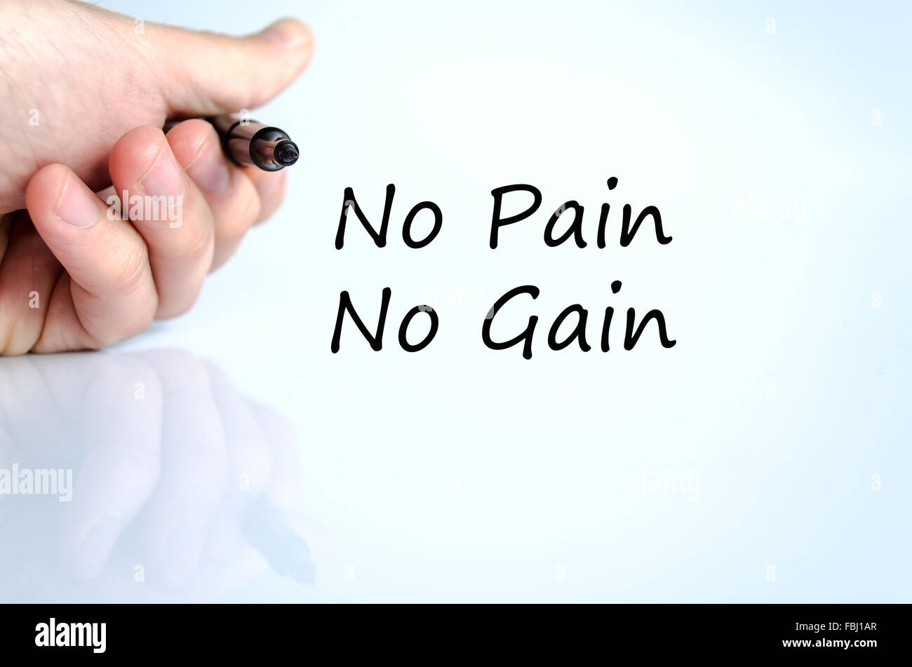 No pain no gain text hi-res stock photography and images - Alamy