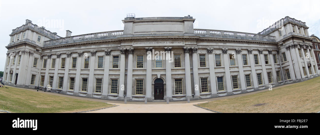 Panorama of a building in the Old Royal Naval College Stock Photo