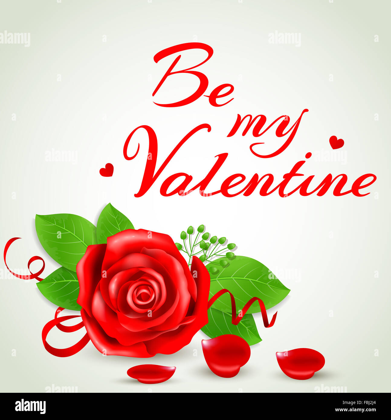 Romantic background with red rose for Valentine's day Stock Photo Alamy