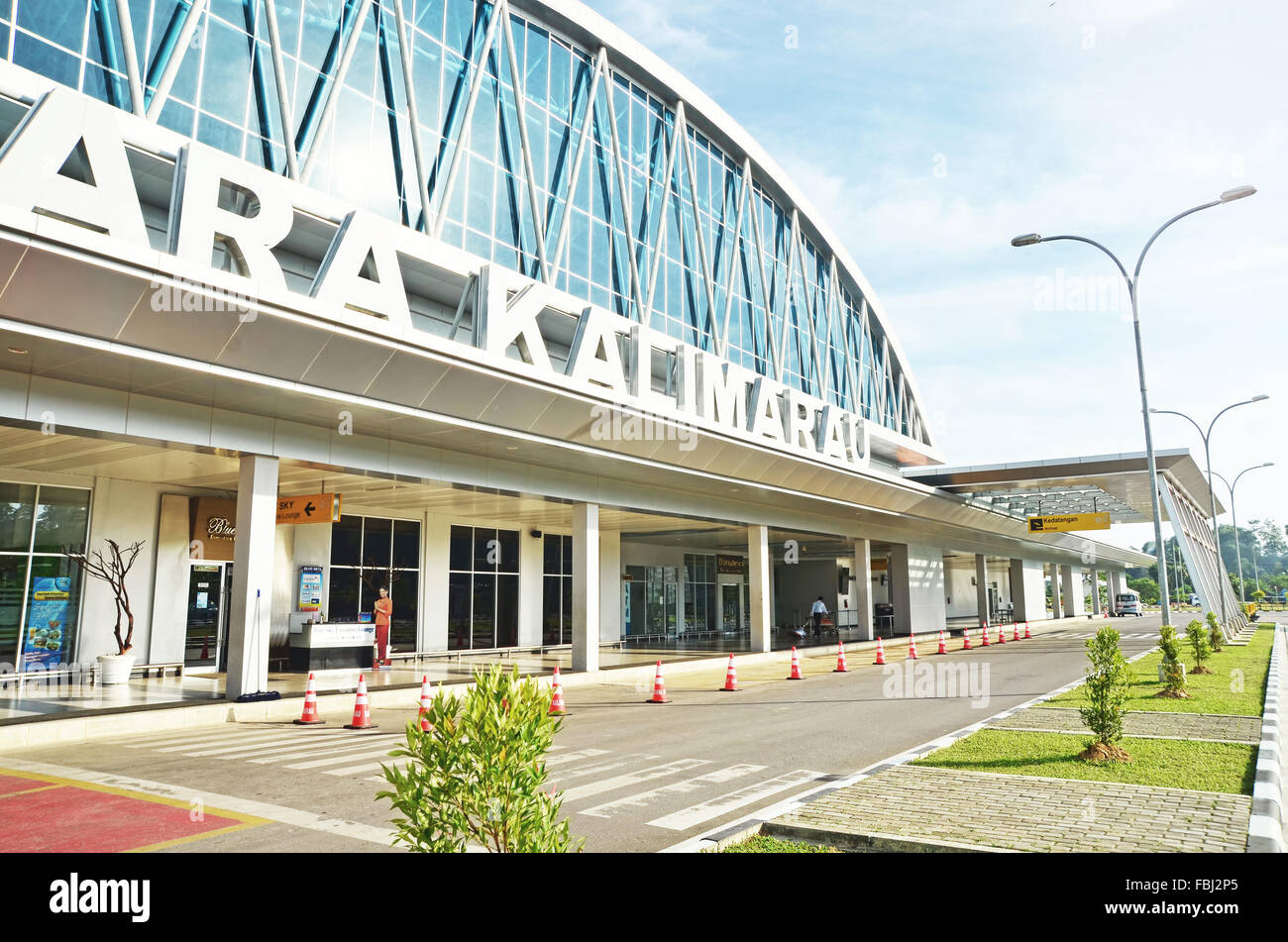 Kalimarau airport in Berau Stock Photo