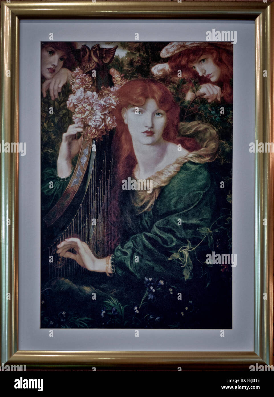 'La Ghirlandata'  Rossetti Stock Photo
