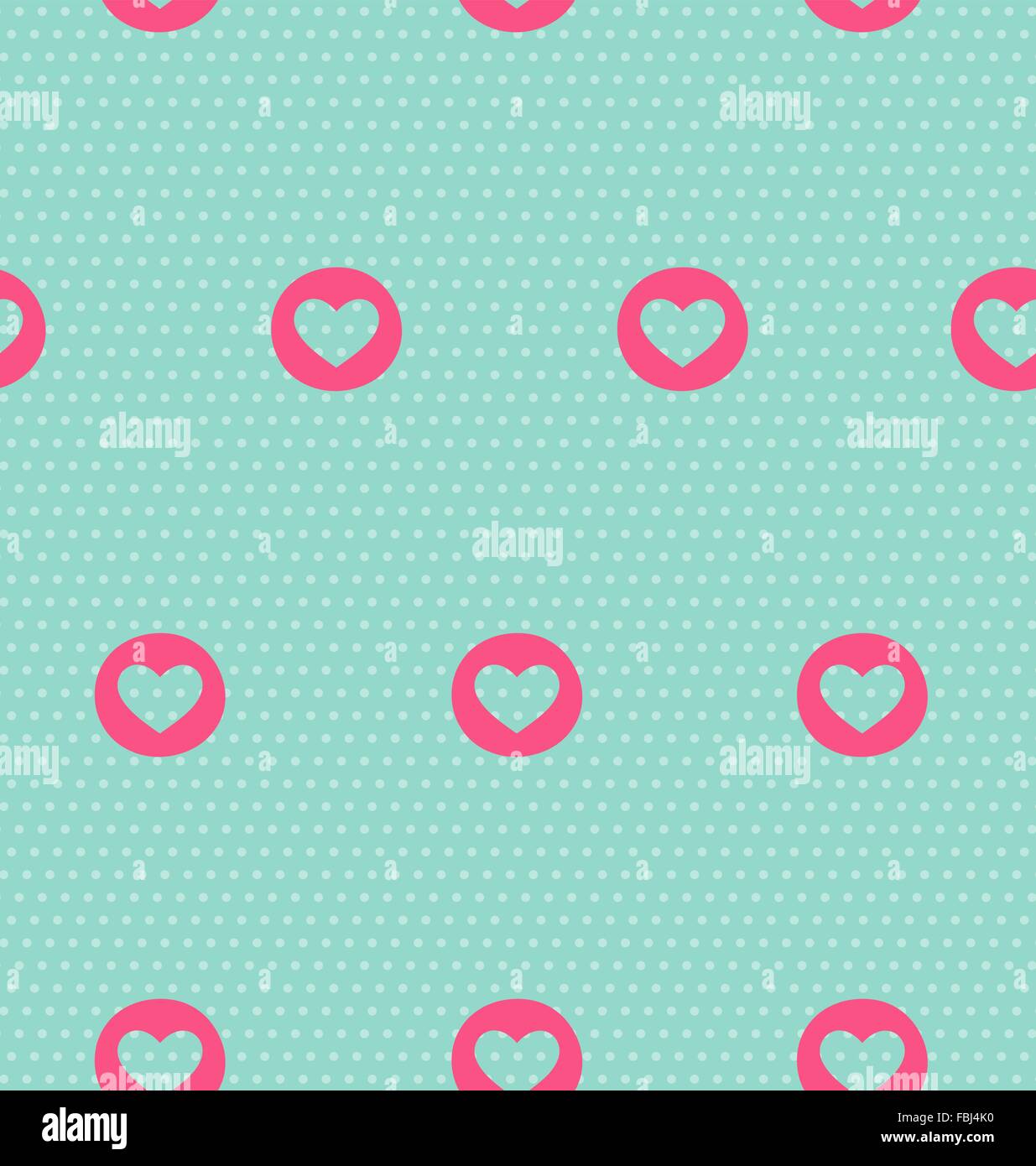Seamless pattern with heart on light blue Stock Vector Image & Art - Alamy