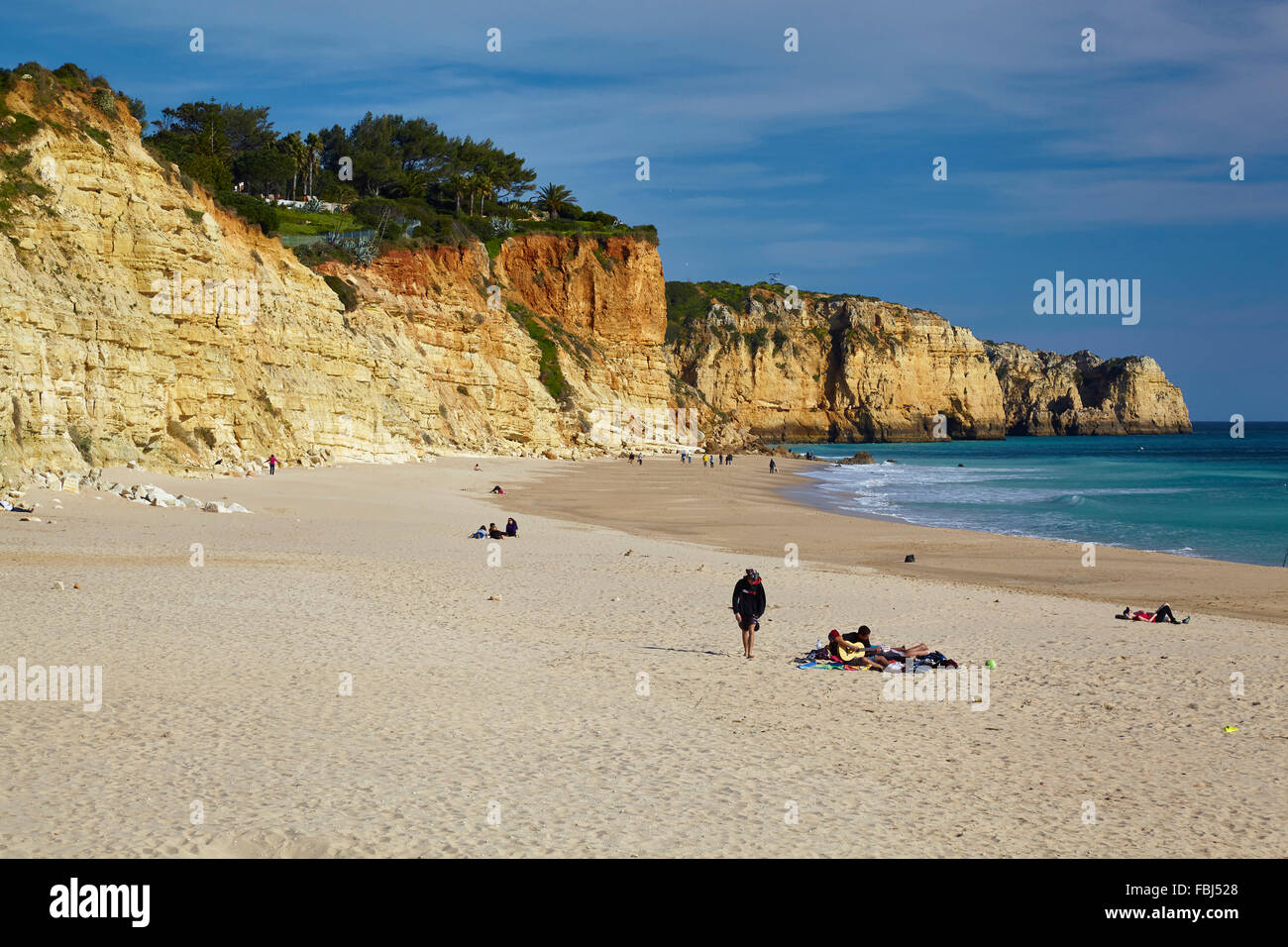 Praia de Porto de Mos, one of the wonderful beaches at the Atlantic near Lagos, Algarve
