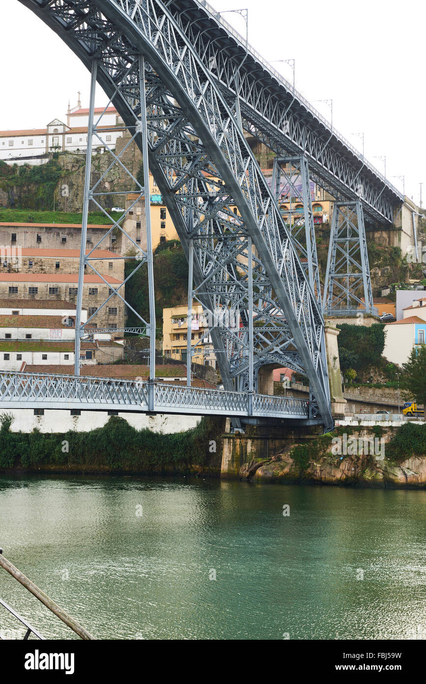 Bridge Luis I Over Duero River, Oporto, Portugal, Europe Stock Photo