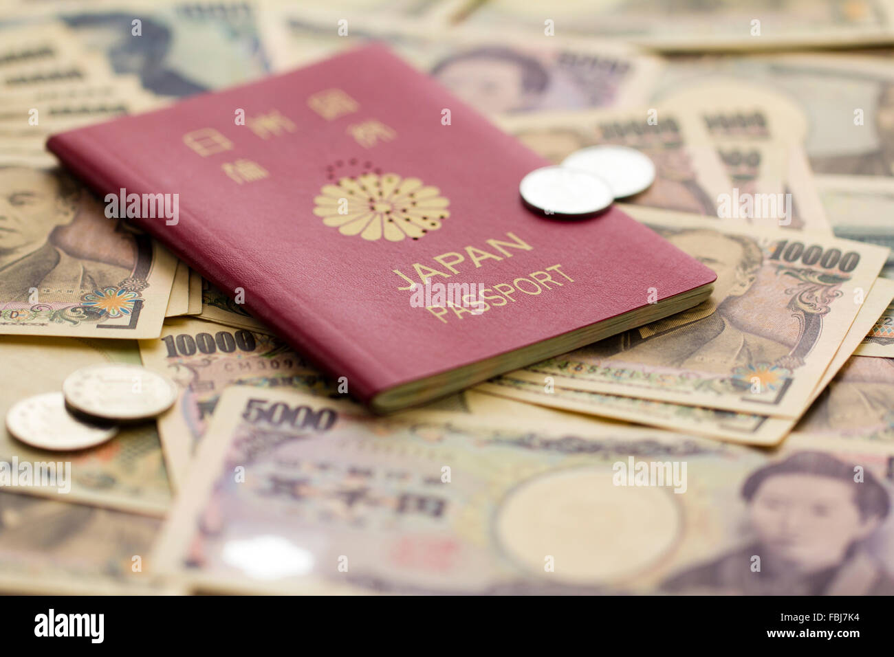 Japanese Yen Banknotes And Coins Currency Of Japan Finance Concept Stock Photo Alamy