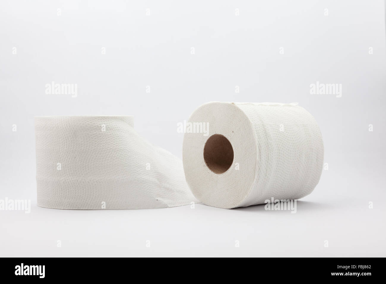 toilet paper on an white background to be used in the toilet cubicle ...