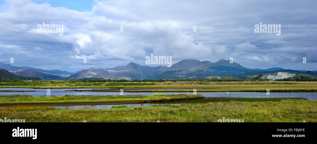 The river estuary of Porthmadog Stock Photo Alamy