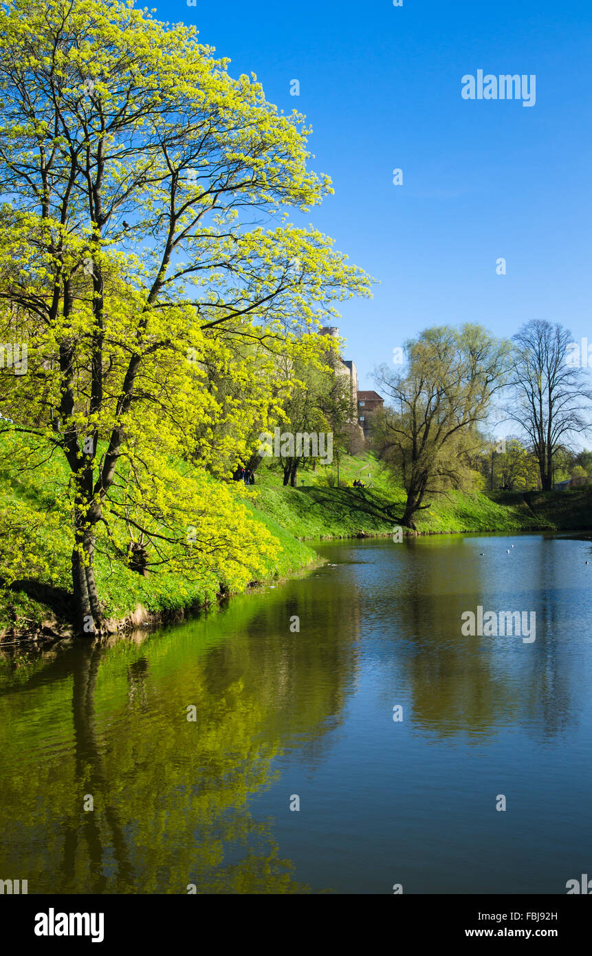 Pond Sneyli in Tallinn, a beautiful spring day Stock Photo