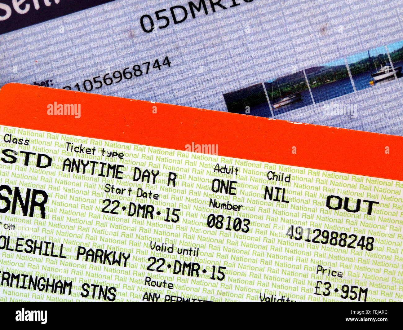 Senior railcard hi-res stock photography and images - Alamy