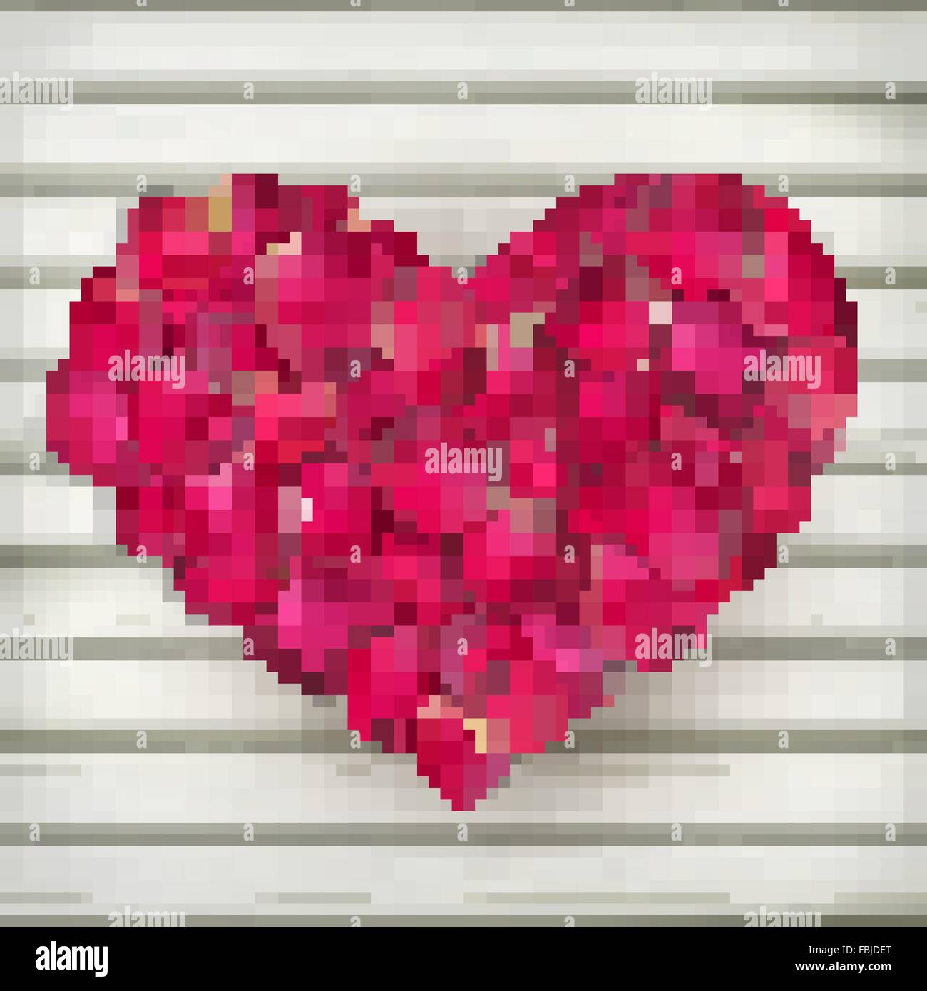 Heart made rose petals Stock Vector Images - Alamy