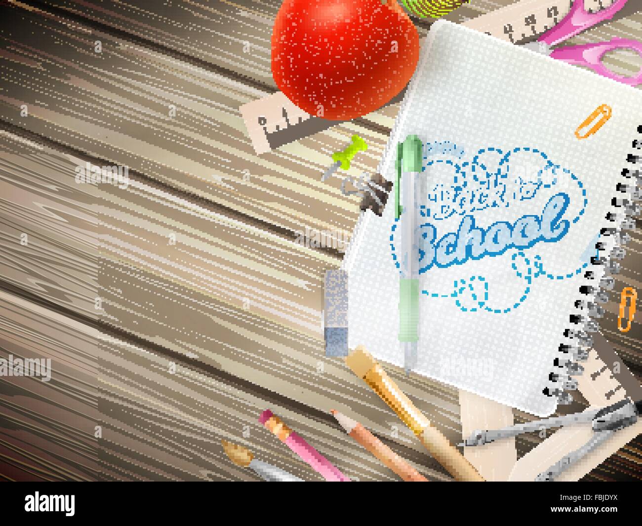 Back to School template concept. EPS 10 Stock Vector Image & Art - Alamy
