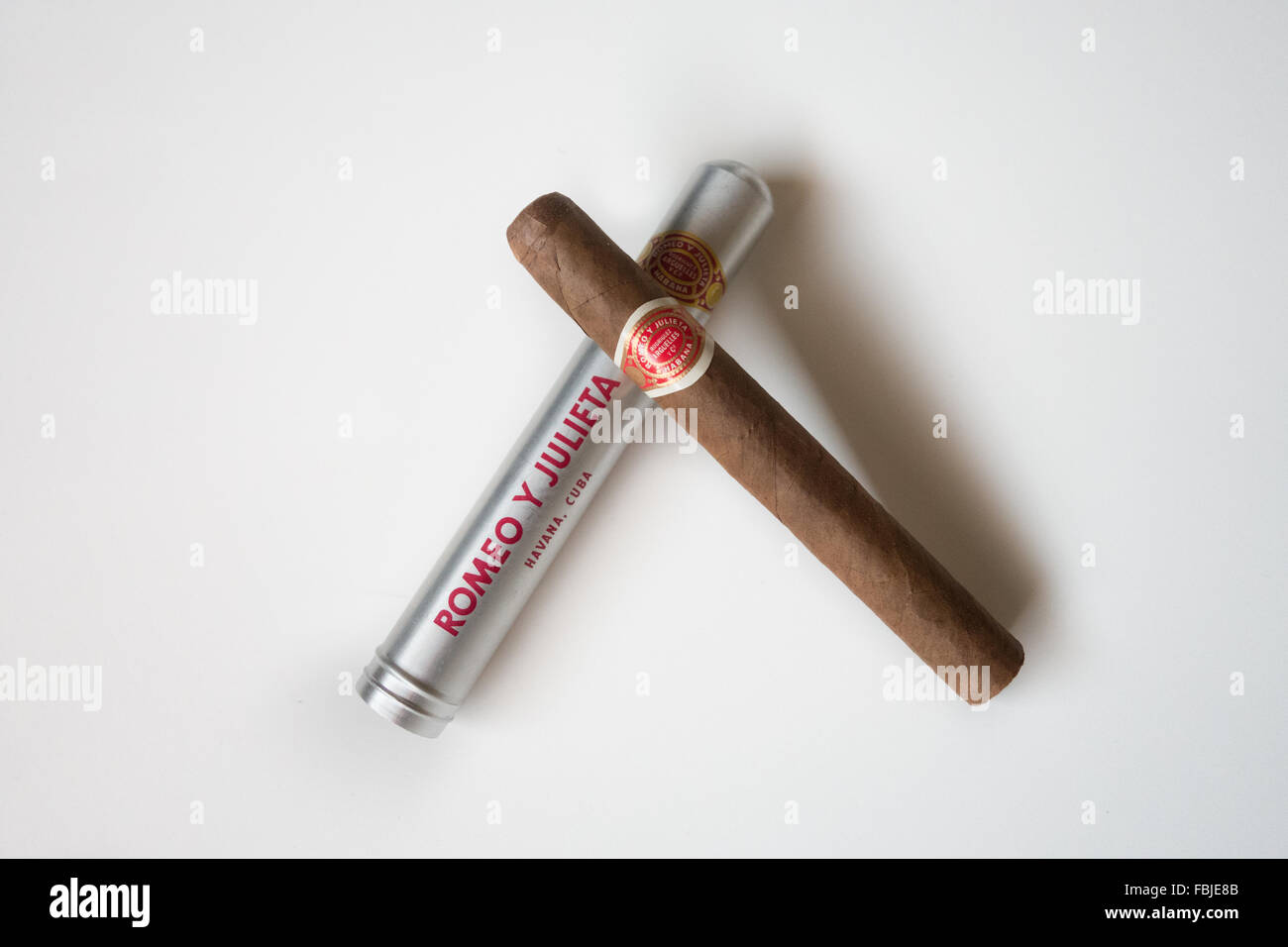 cuban cigar romeo julieta Stock Photo