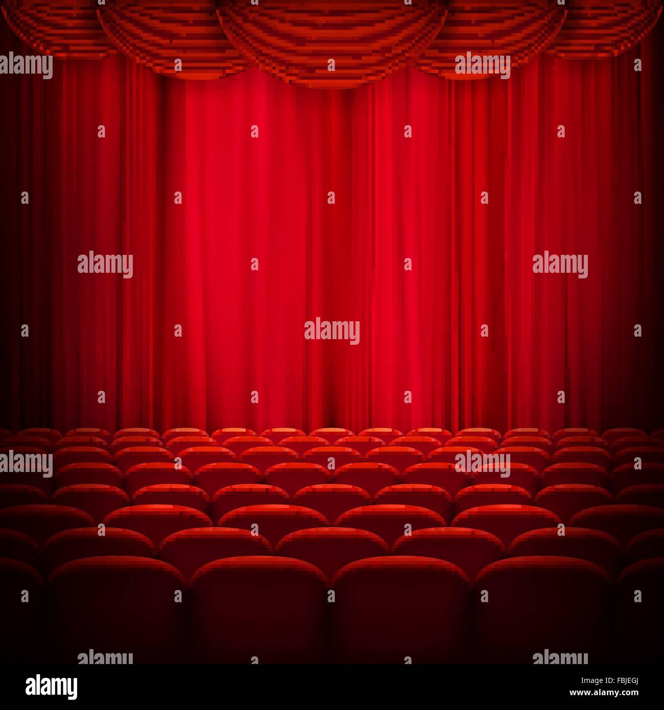 Red curtain template. EPS 10 Stock Vector Image & Art - Alamy