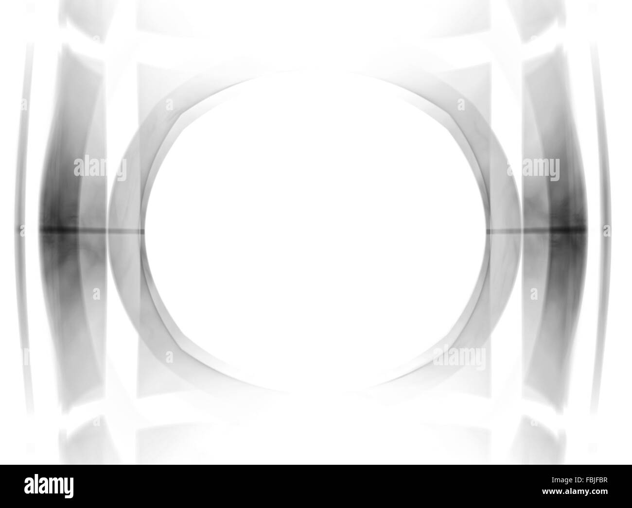 Retro cinema pattern. Abstract background with black-and-white oval frame Stock Photo
