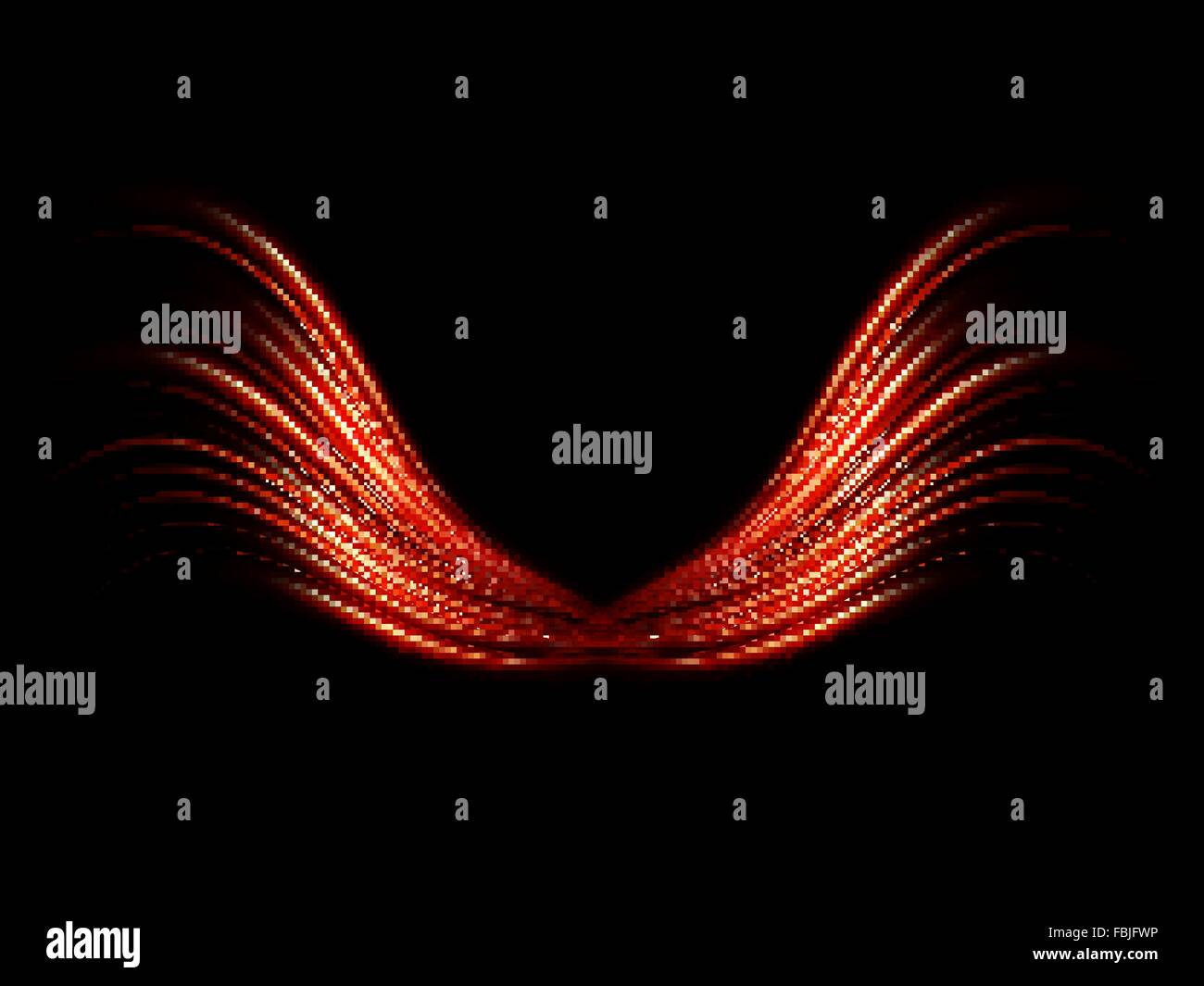 Wings in flame fire illustration hi-res stock photography and images ...