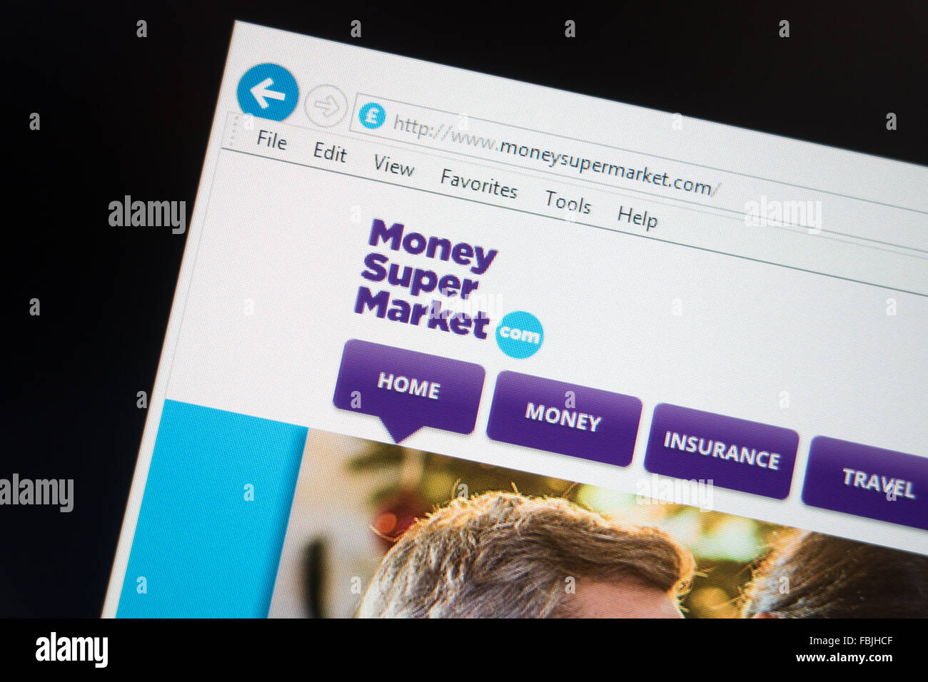 UK price comparison website money supermarket Stock Photo Alamy