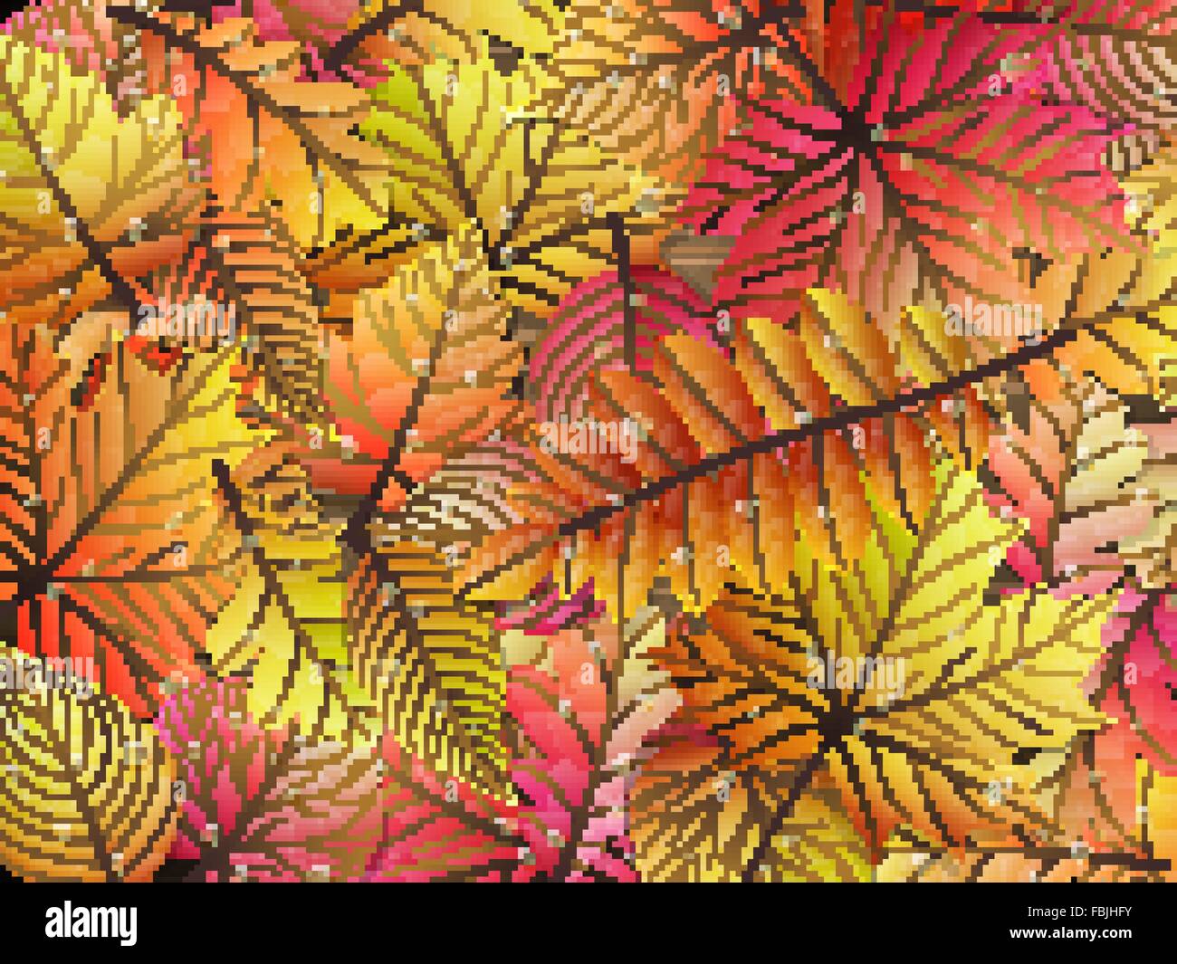 Autumn leaves over wooden background. EPS 10 Stock Vector Image & Art ...