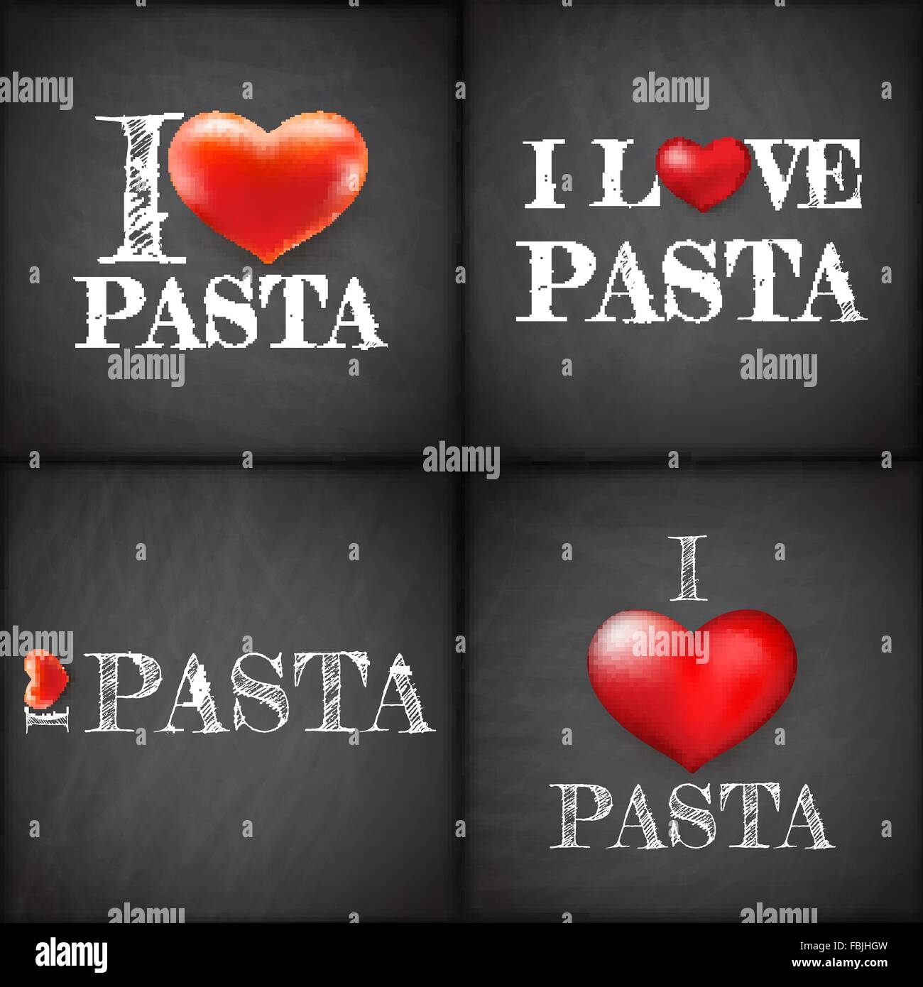 I love pasta Stock Vector Images Alamy