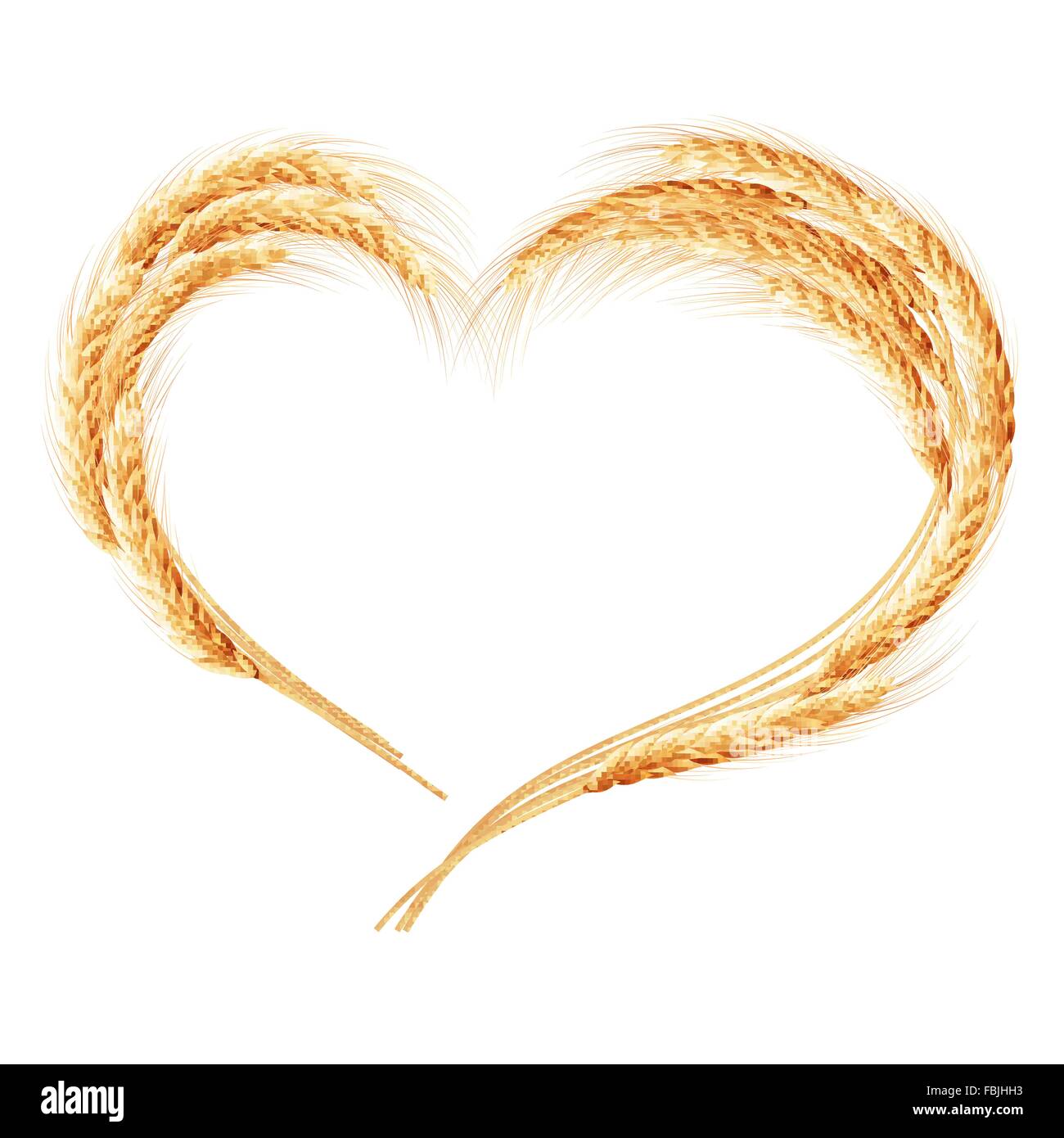 Wheat ears isolated on the white background Stock Vector Image & Art ...