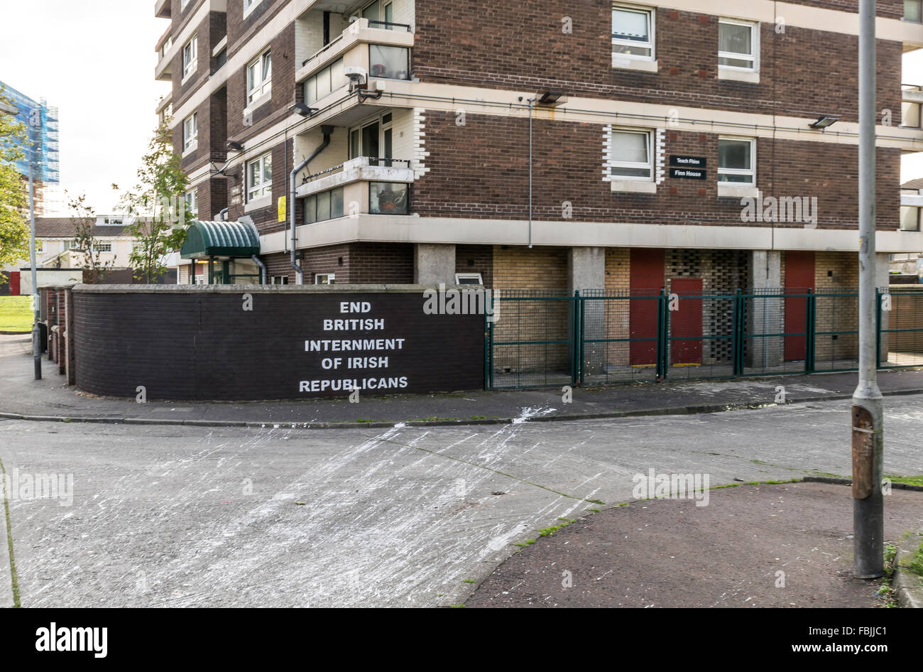 End British Internment of Irish Republicans mural in New Lodge area of