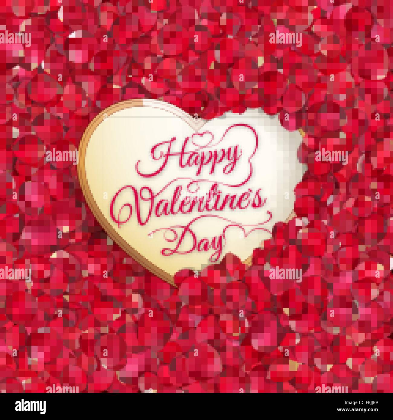 Rose petals heart. EPS 10 Stock Vector Image & Art - Alamy