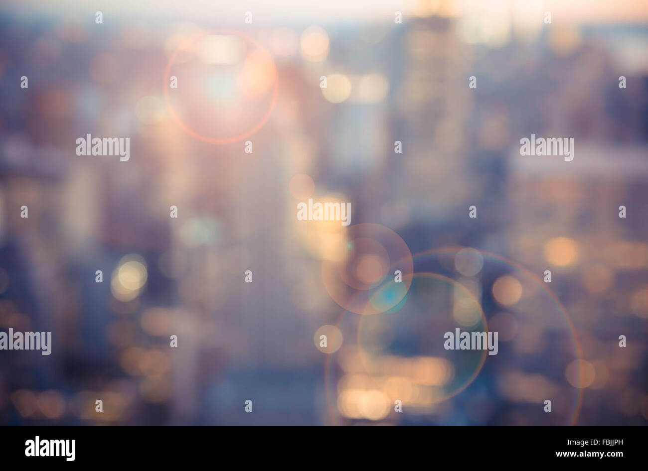 Defocused blur of New York City buildings Stock Photo - Alamy