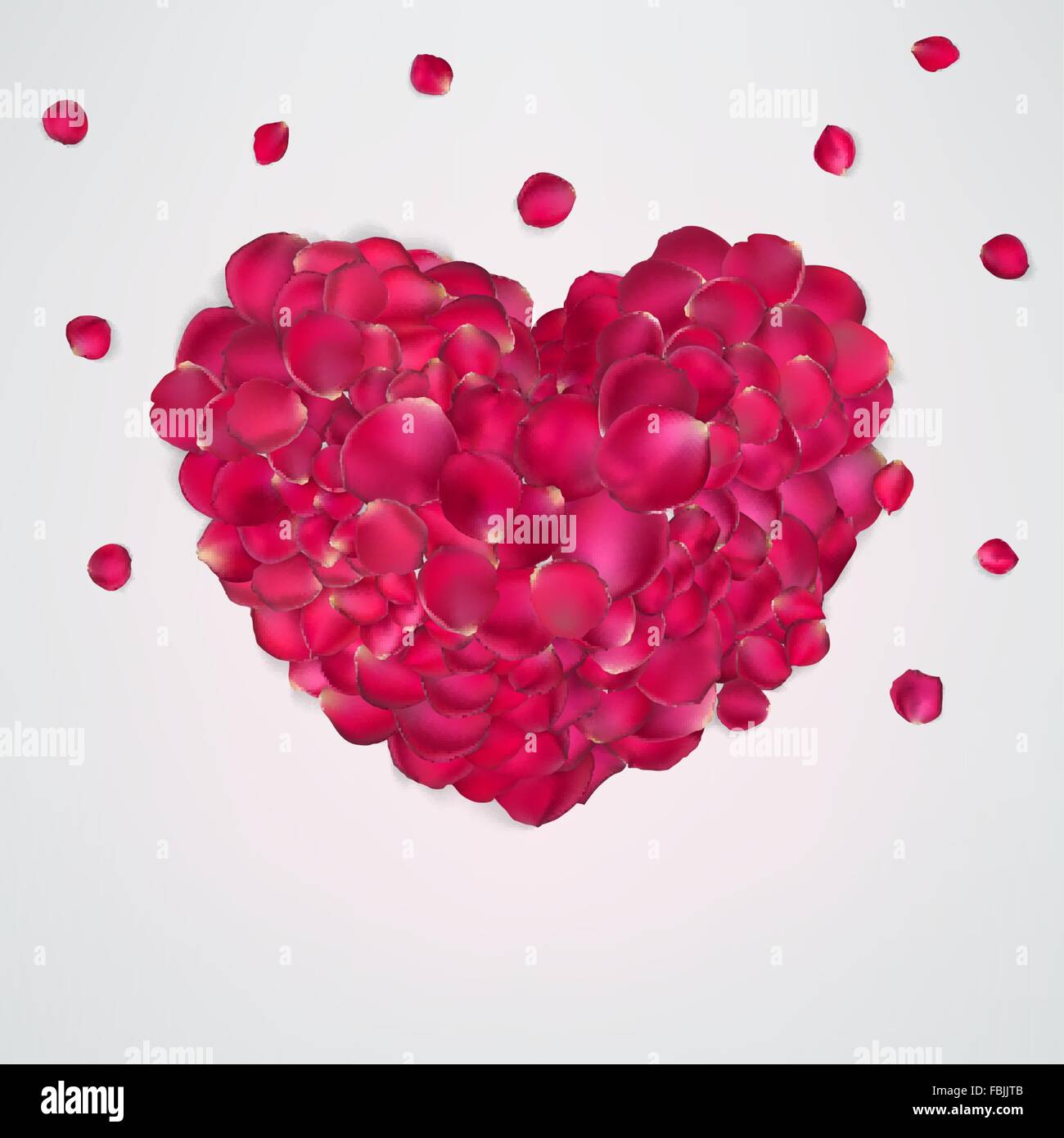 Heart of red rose petals. EPS 10 Stock Vector Image & Art - Alamy