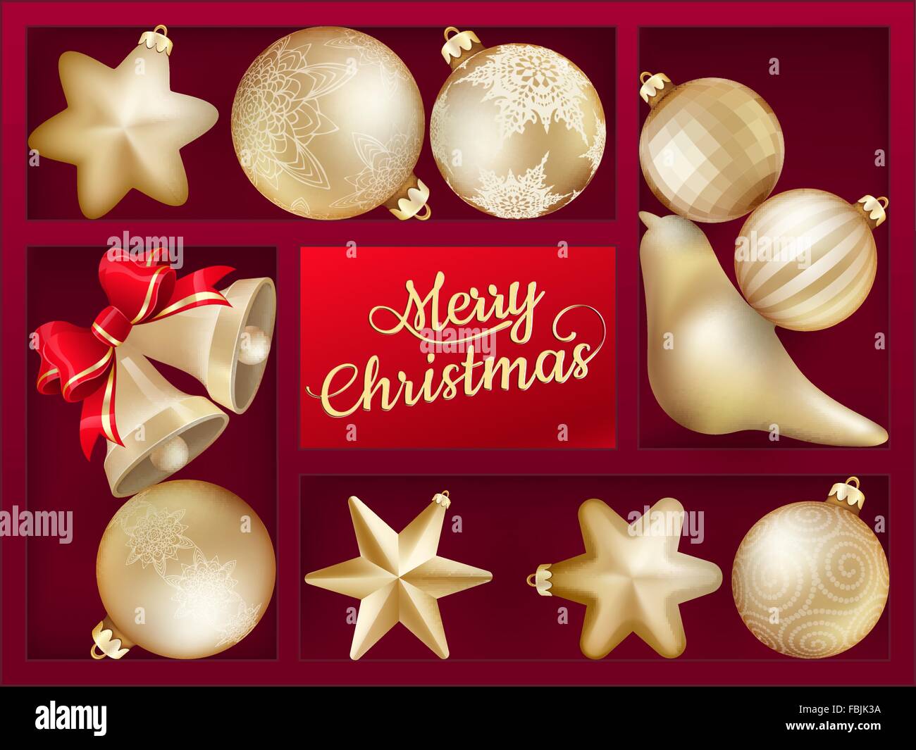 Holiday background with red shelf. EPS 10 Stock Vector Image & Art - Alamy