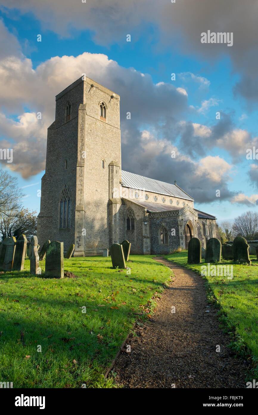The Church of St Peter, Great Walsingham, Norfolk, England Stock Photo
