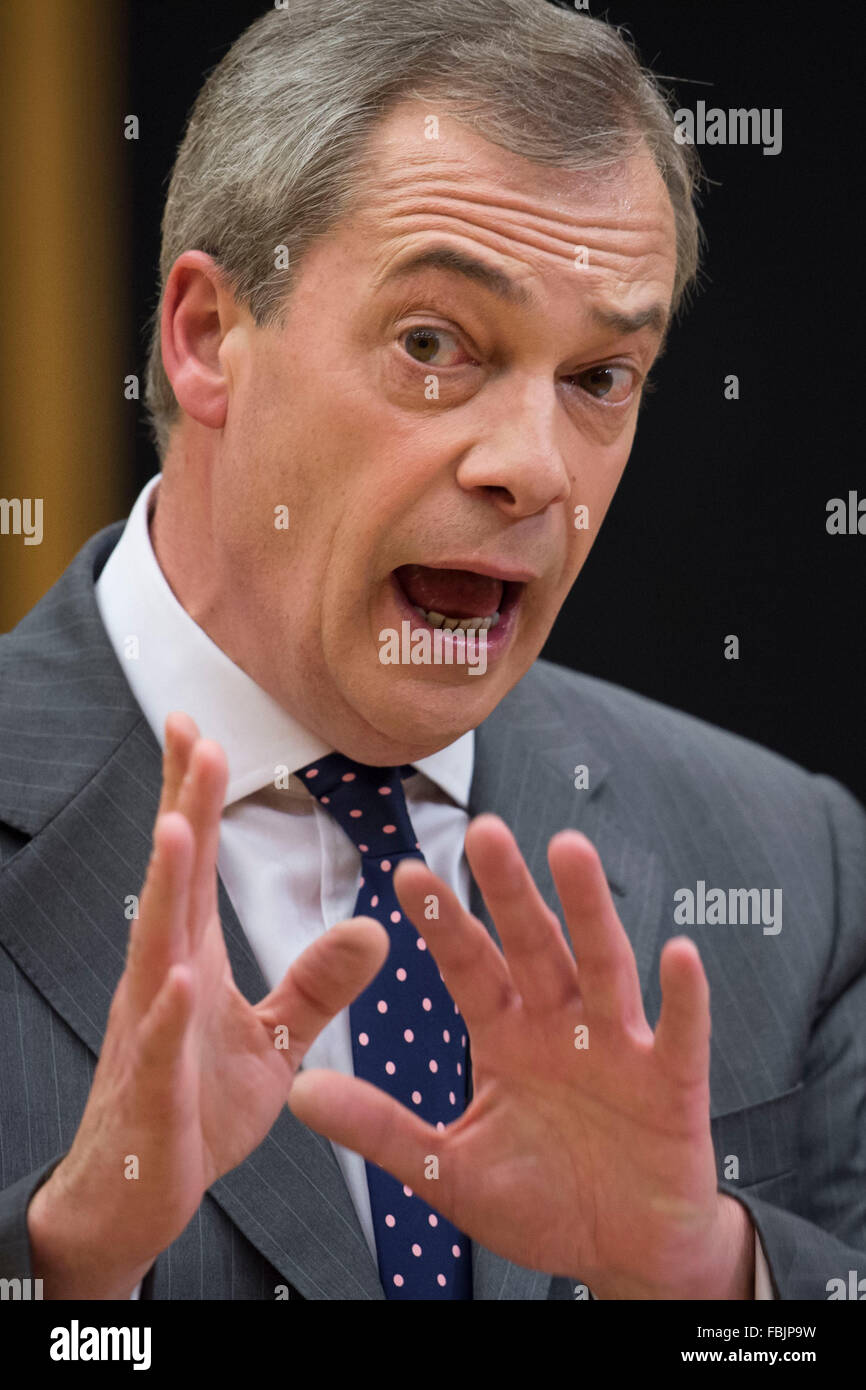 Nigel Farage Leader of the UK Independence Party. Stock Photo
