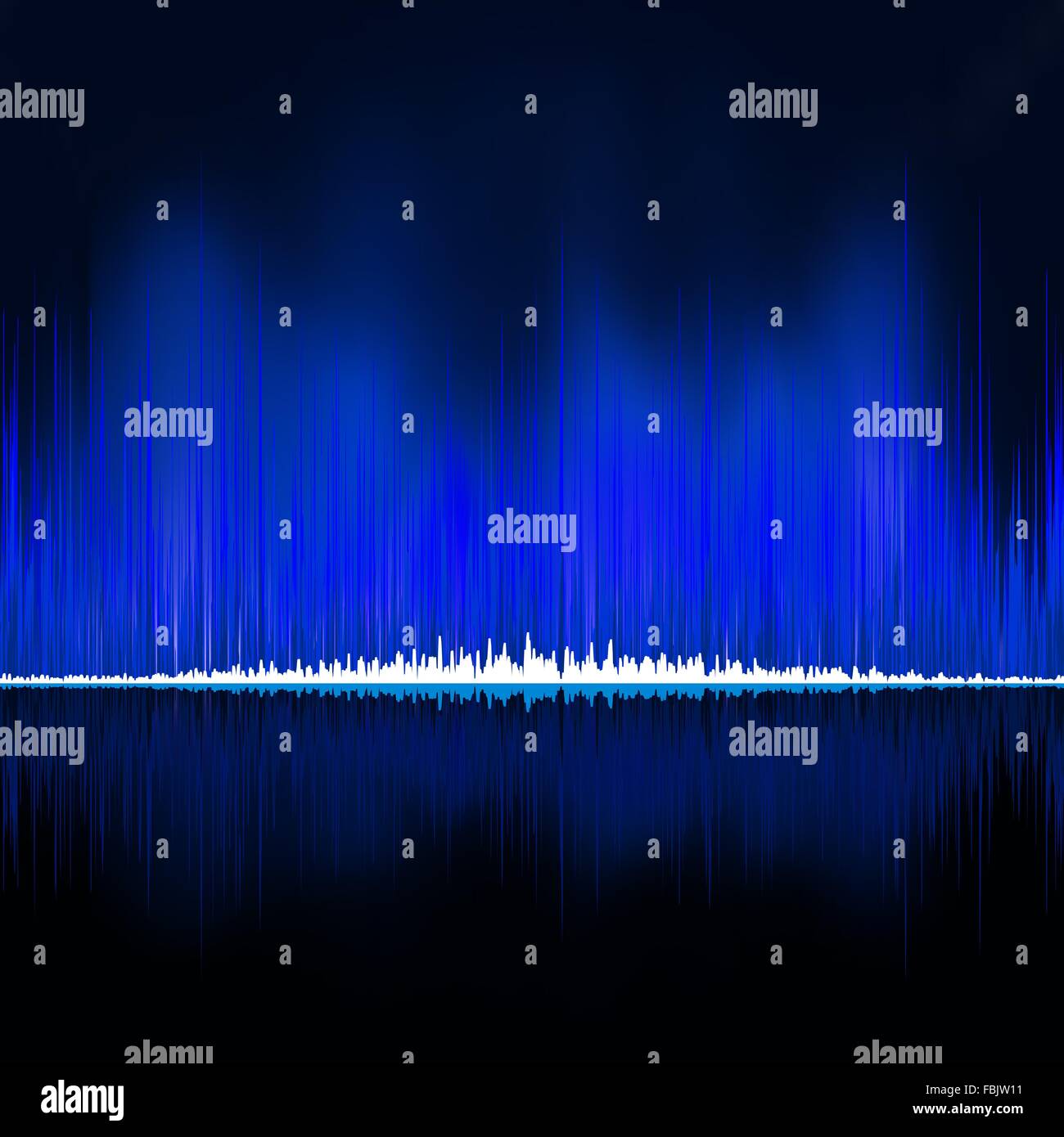 Sound waves oscillating on black background. EPS 8 Stock Vector Image ...