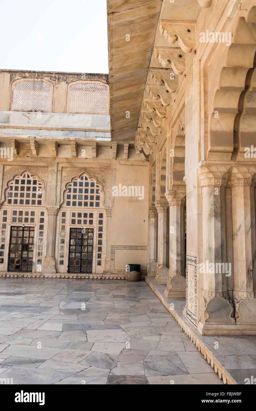 Inside Amer Fort Compound Stock Photo