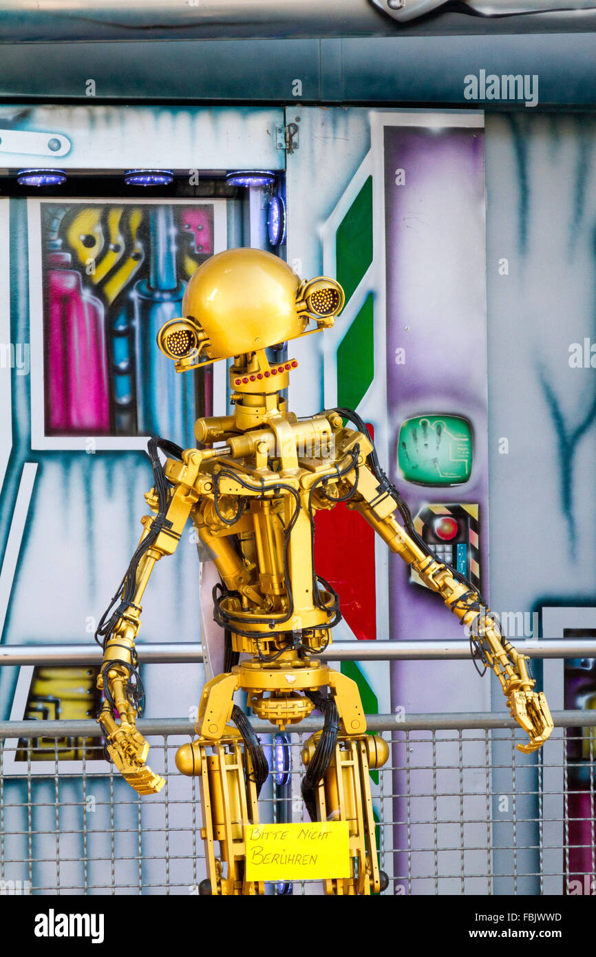 Robot on display at Oktoberfest in Munich, Germany Stock Photo Alamy