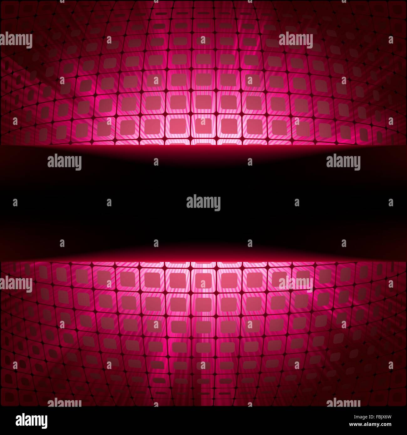 Technology squares with red flare burst. EPS 8 Stock Vector