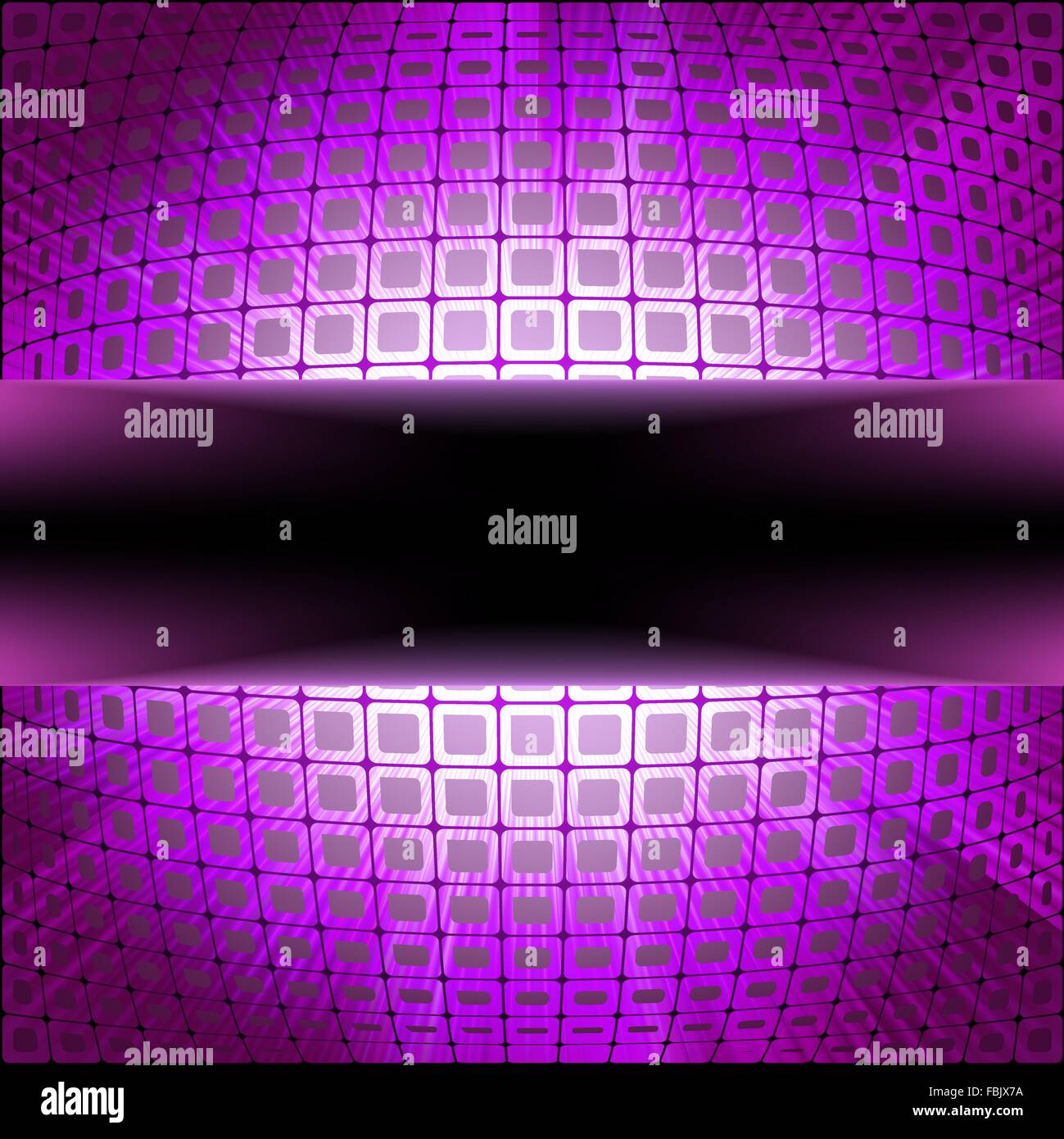Technology squares with purple flare burst. EPS 8 Stock Vector