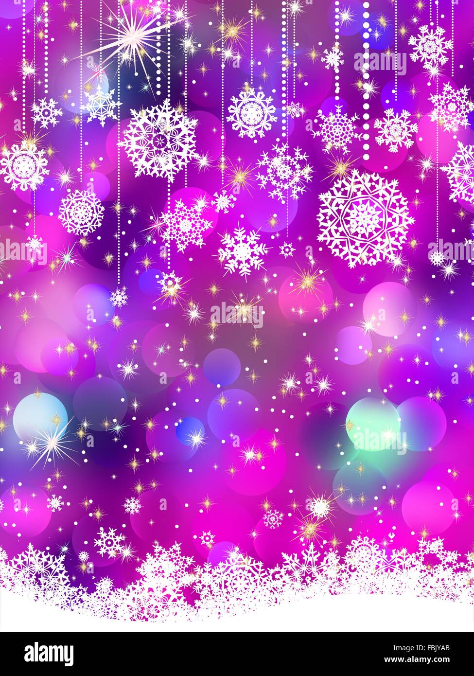 Colorful background with snowflakes. EPS 8 Stock Vector Image & Art - Alamy