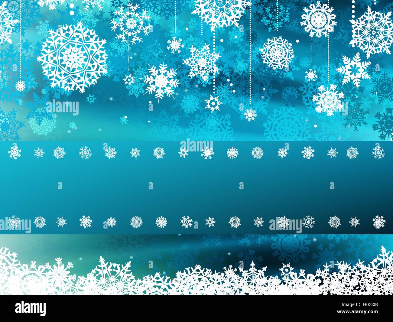Blue wave christmas with snowflake. EPS 8 Stock Vector Image & Art - Alamy