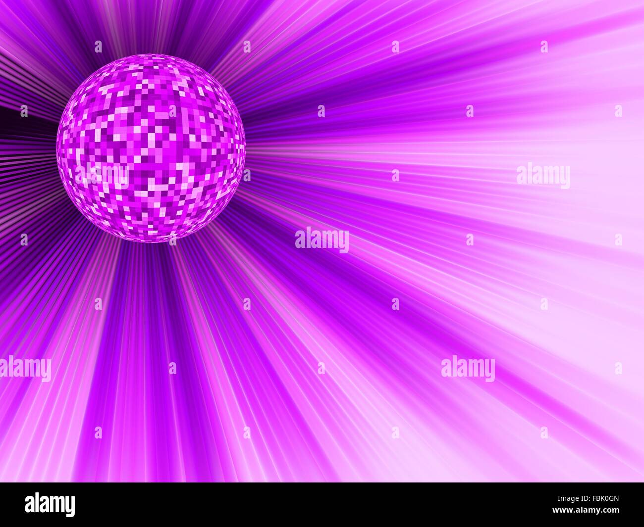 Party Banner with Disco Ball. EPS 8 Stock Vector