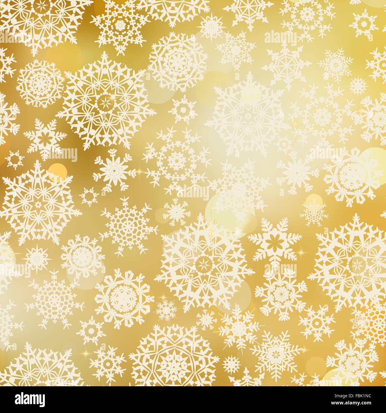Golden pattern with snowflakes. EPS 8 Stock Vector Image & Art - Alamy