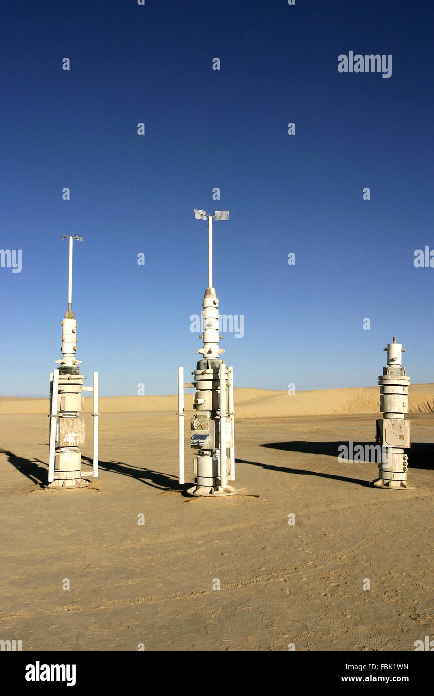 NEFTA; TUNISIA - DEC 8; Original movie scenery for Star Wars film in the Sahara desert; Tunisia December 08; 2004 Stock Photo