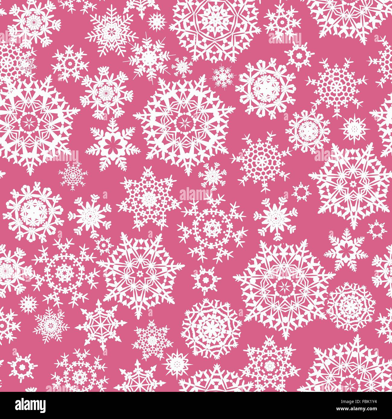Seamless card with stylized snowflakes. EPS 8 Stock Vector Image & Art ...