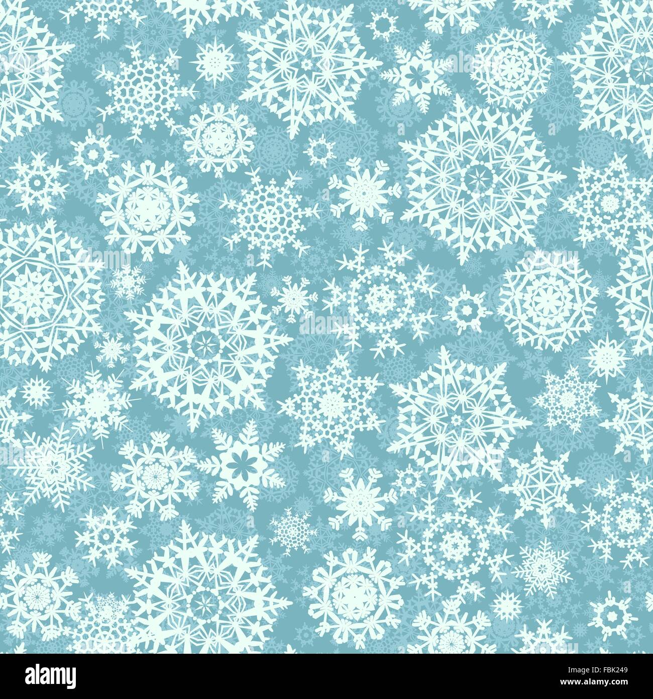 Seamless card with Christmas snowflakes. EPS 8 Stock Vector Image & Art ...