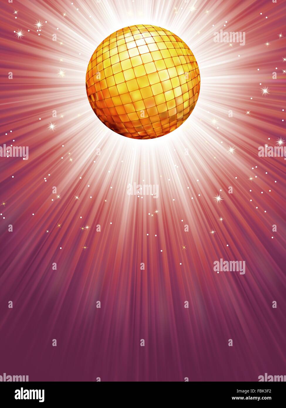 Pink disco ball funky background Royalty Free Vector Image