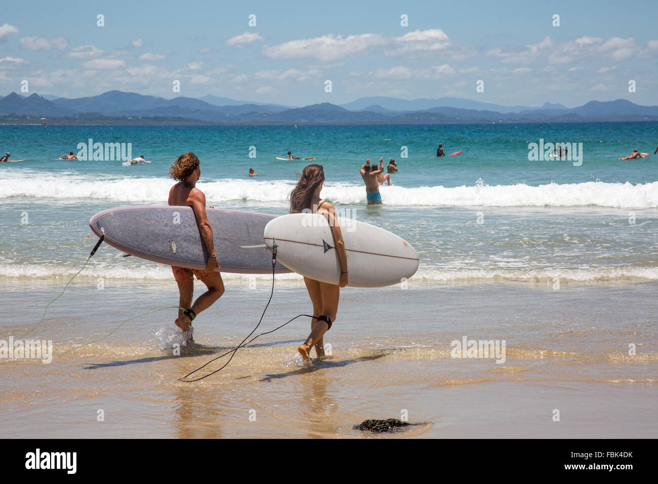 Wategos beach in Byron Bay, New South Wales,Australia. A popular beach